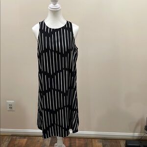 Apt. 9 Black and White Sleeveless Midi Sundress